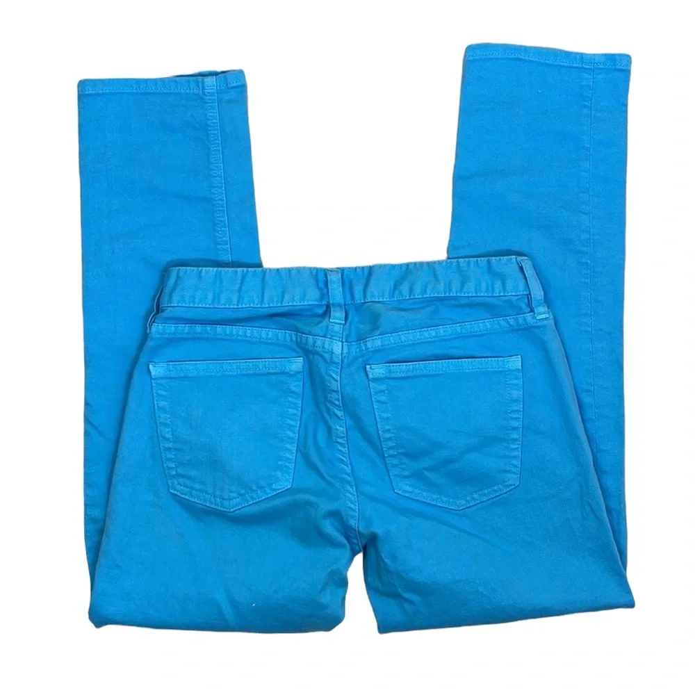 J. Crew Cropped matchstick blue jeans.
